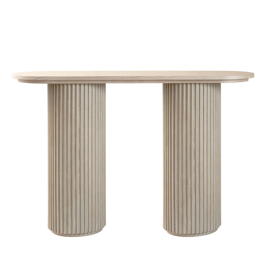 Image of Ophelia Washed Grey Oak Console Table