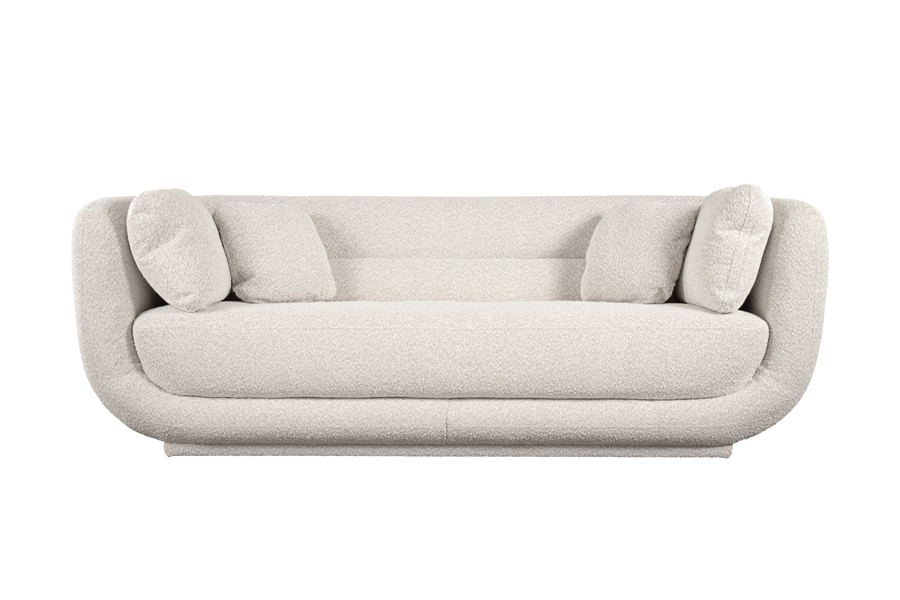 Oreo Three Seat Sofa Taupe Boucle