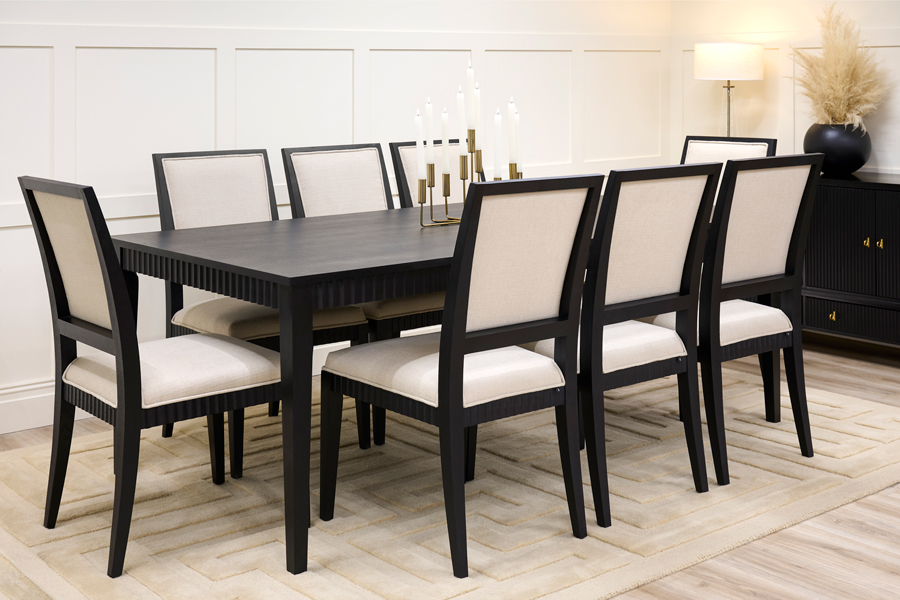 Oriel Dining Table and 8 Oriel Dining Chairs