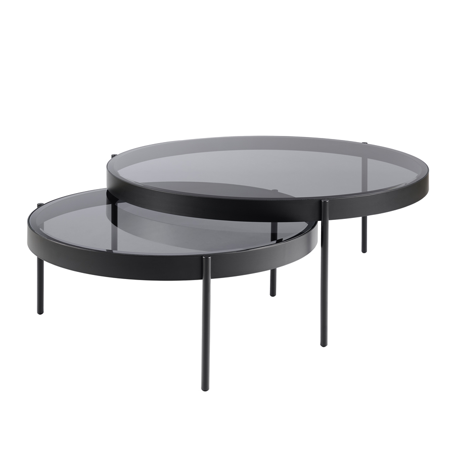 Orion Black Nesting Coffee Tables