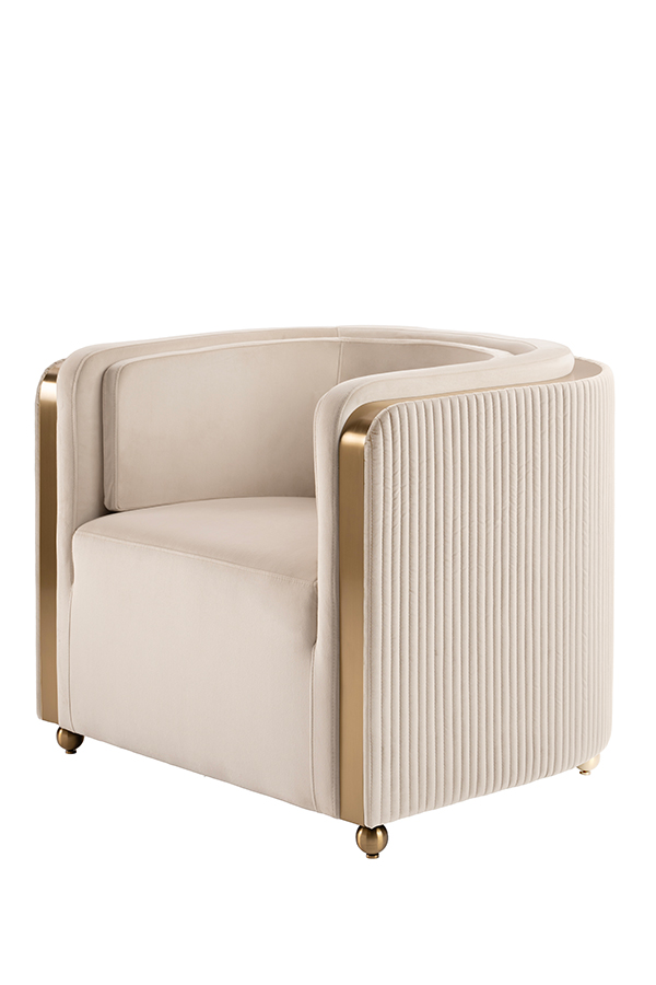 Ozman Lounge Chair - Chalk