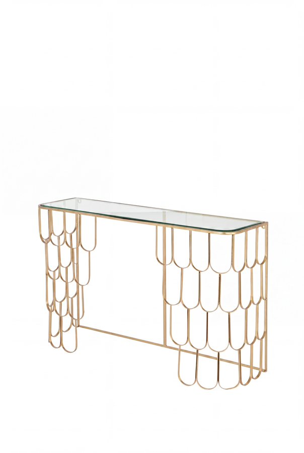Pino Brass Console Table