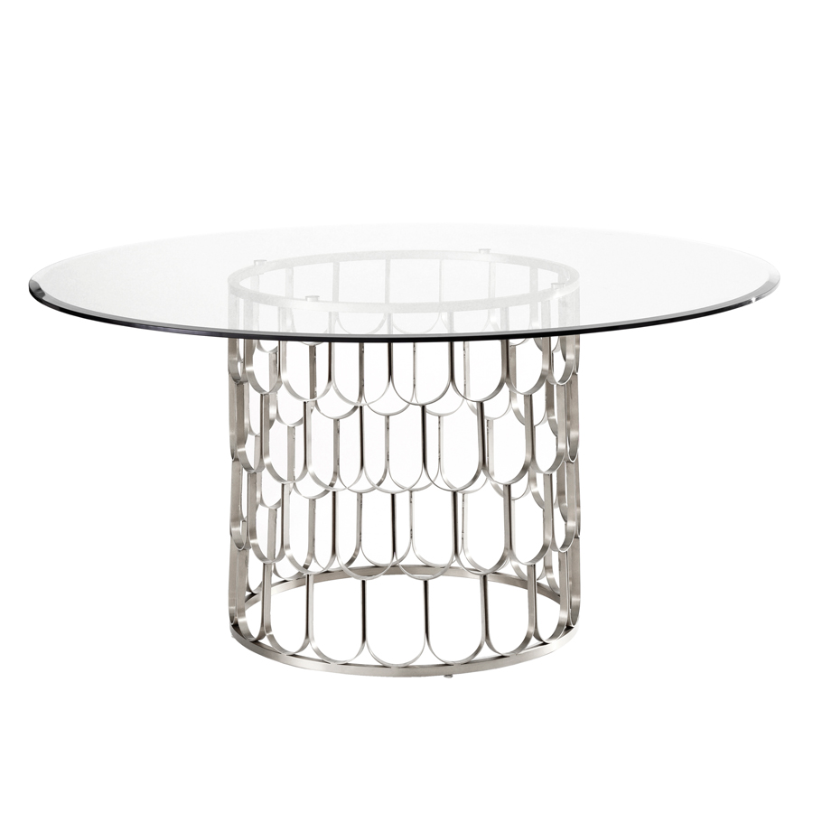Image of Pino 6-8 Seat Silver Dining Table