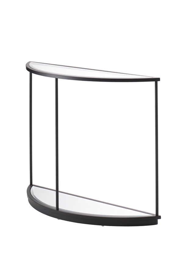 Rippon Black Curved Console Table