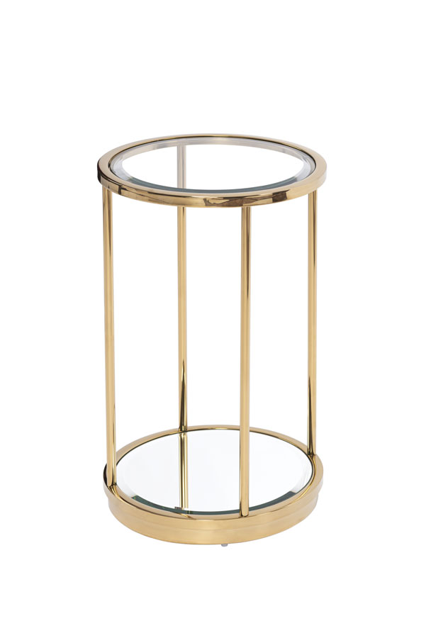 Rippon Brass Circular Side Table
