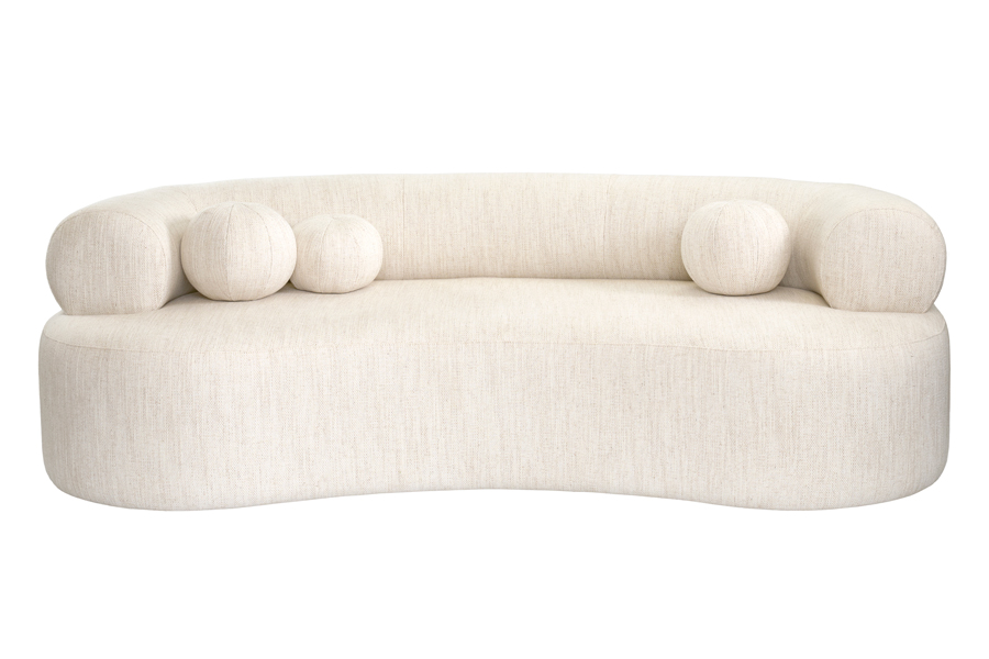 Rolls Three Seat Sofa Natural Linen
