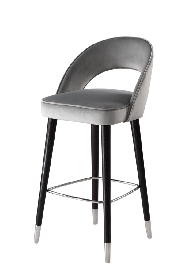 Rossini Bar Stool - Dove Grey