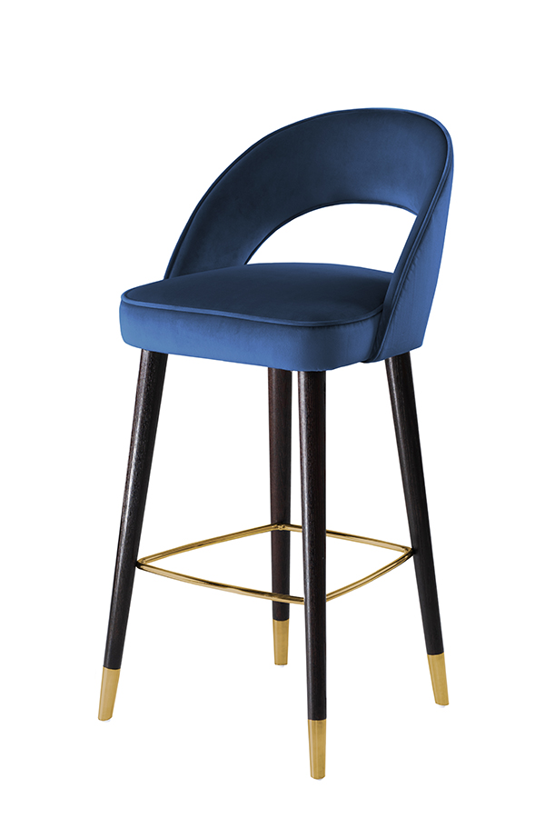 Rossini Bar Stool - Navy
