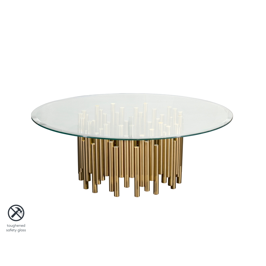 Image of Rubell Brass Coffee Table