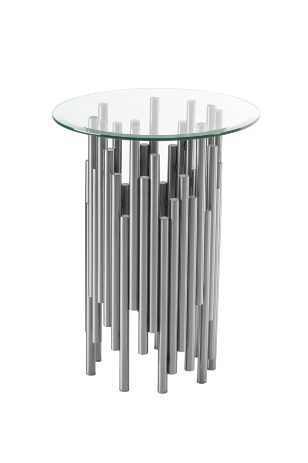 Rubell Silver Side Table