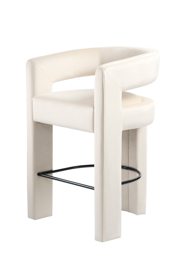 Santini Counter Stool  - Chalk