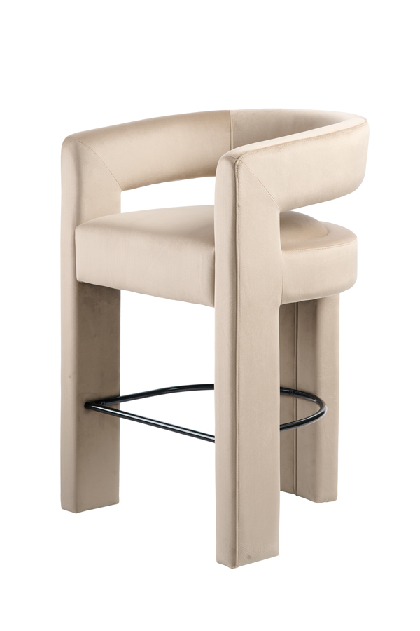 Santini Counter Stool - Taupe