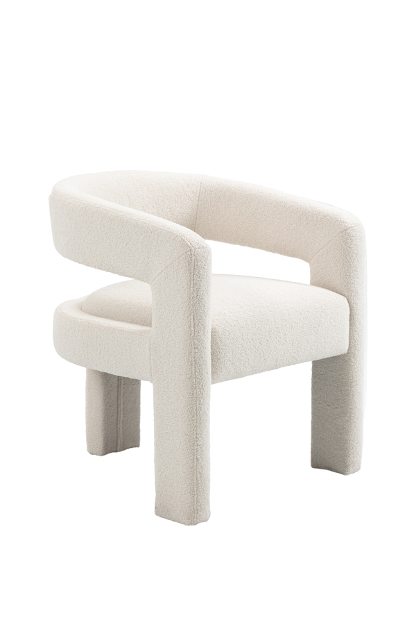 Santini Dining Chair – Ivory Borg