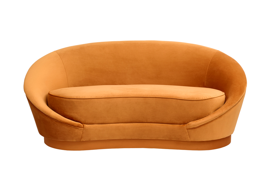 Selini Two Seat Sofa - Pumpkin