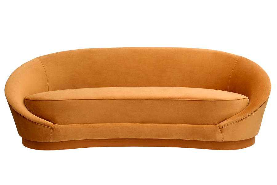 Selini Three Seat Sofa - Pumpkin