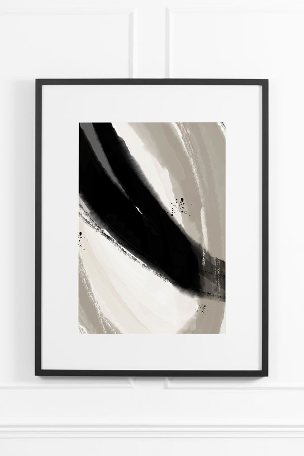 Shaken Espresso No.1  Wall Art – Black Frame