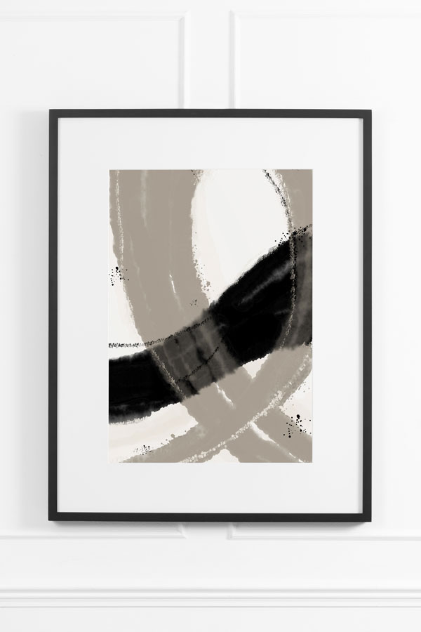 Shaken Espresso No.2  Wall Art – Black Frame