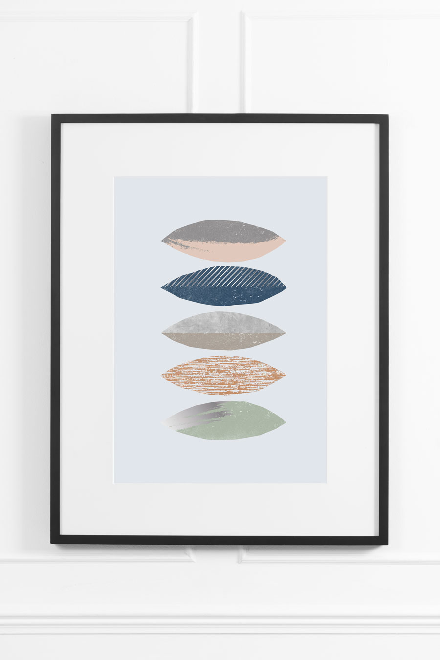 Silver Ash No.2 Wall Art - Black Frame