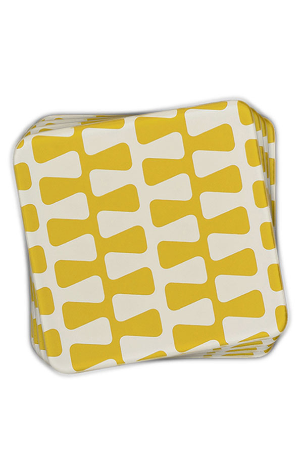 Set of 6 Glass Coasters Kelp - gft