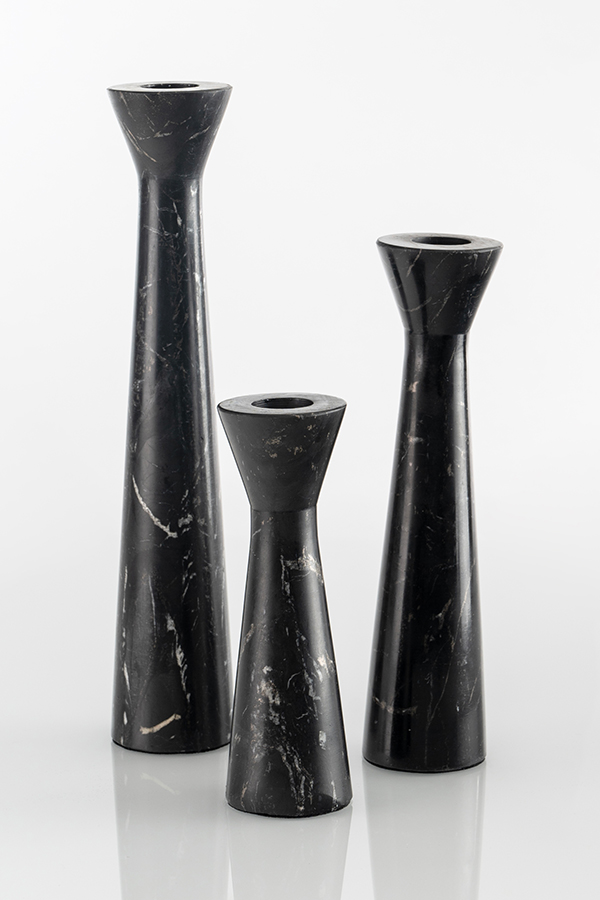 Image of Terza Candle Holders Black