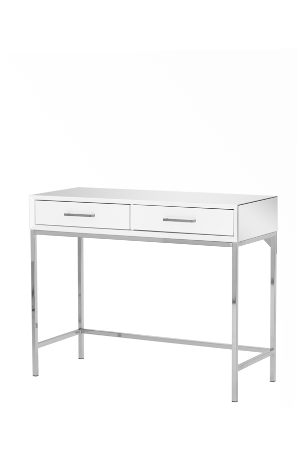 Trio White Console Table