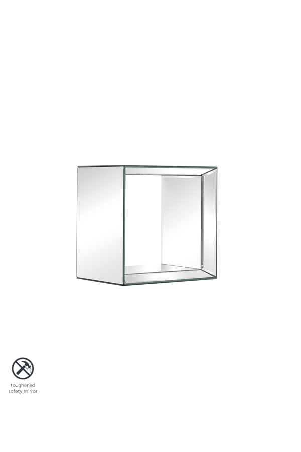 Image of Uno - Mirrored Square Wall Shelf