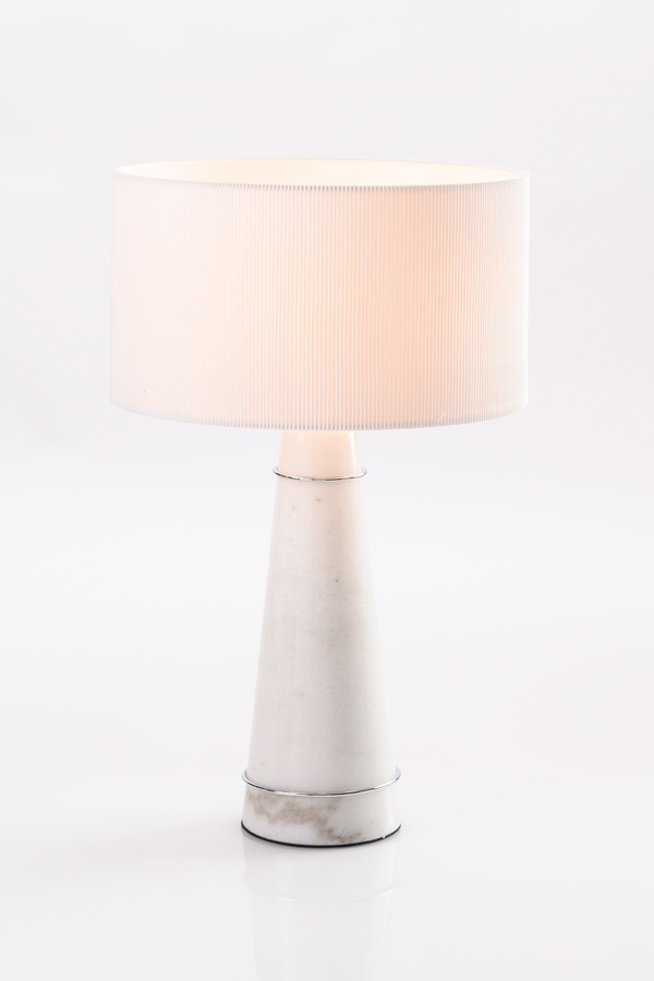 Image of Valencia Table Light White/Silver