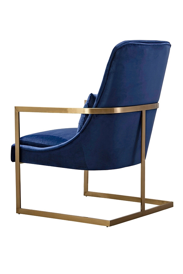 Vantagio Loungsessel- Grau- Basis Rosegold