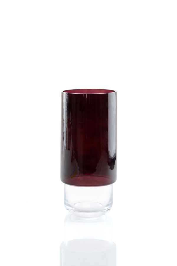 Medium Crimson Glass Vase