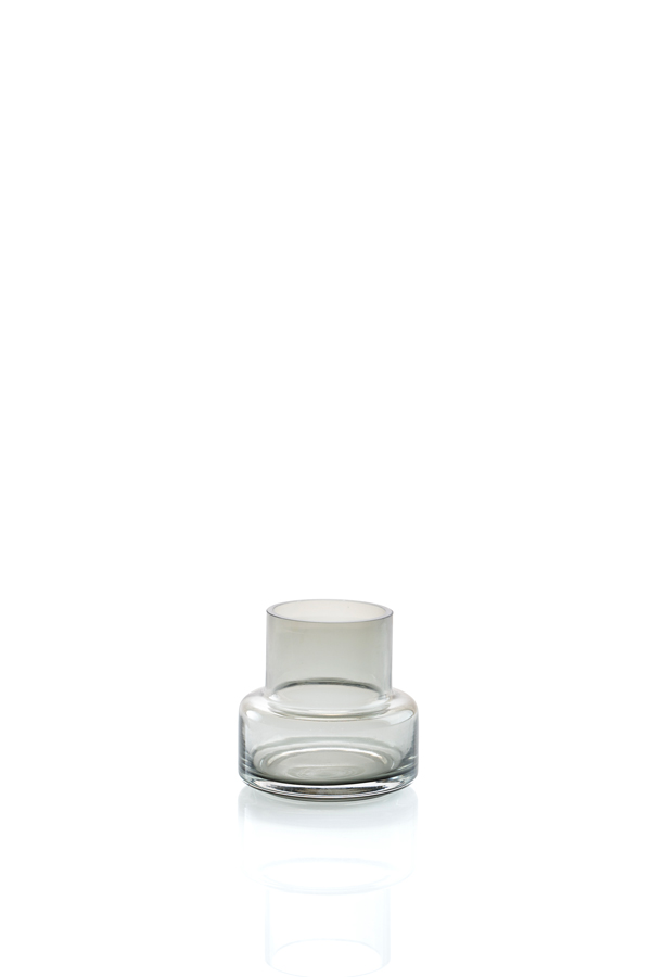 Small Black Glass Vase