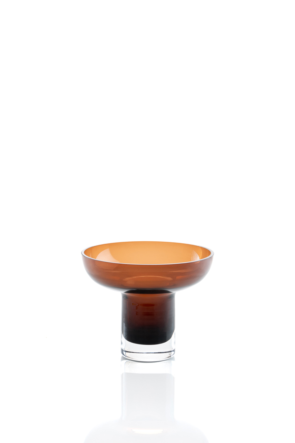 Small Cognac Glass Vase