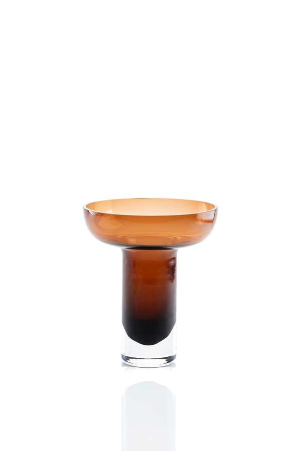 Image of Medium Cognac Glass Vase