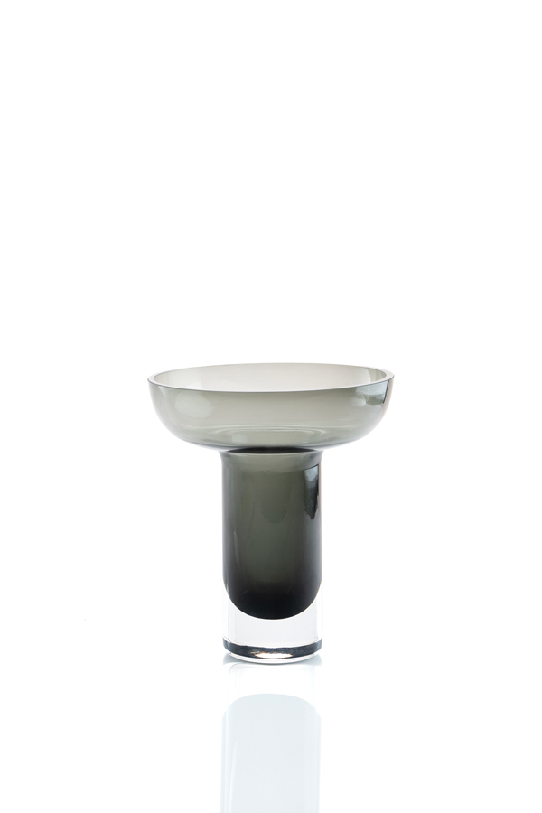Image of Medium Grey Glass Vase